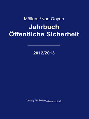 cover image of Jahrbuch Öffentliche Sicherheit--2012/2013